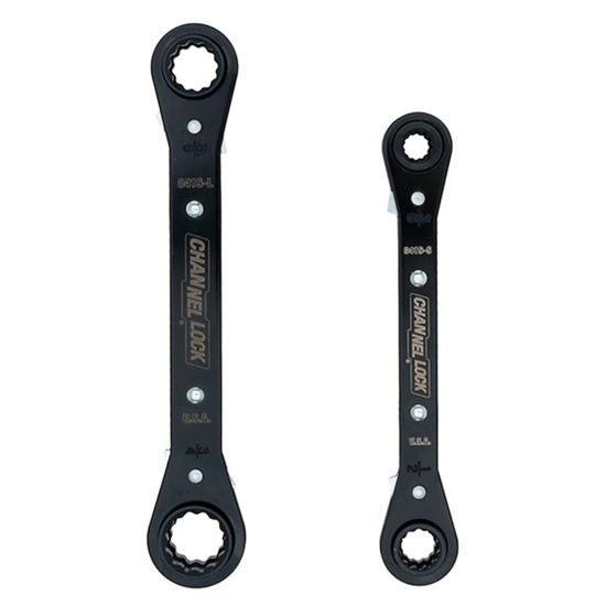Channellock 841S 2pc SAE Ratcheting Combination Wrench Set - Image 1