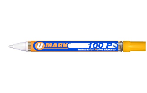 U-Mark 100P Fine Line Industrial Paint Marker – Yellow