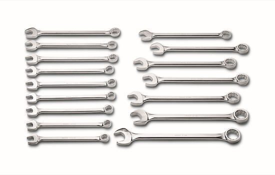 Wright Tool Combination Wrench WRIGHTGRIP® 20 16 Piece Set - 12 Point Satin 1-5/16in - 2-1/2in - Image 1