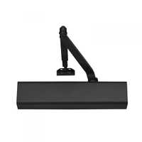 Norton 8501693 Adjustable Surface Mount Door Closer with Full Cover and Sex Nuts Black Finish