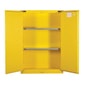 Justrite 45 Gallon, 2 Shelves, 2 Doors, Self Close, Flammable Cabinet, Sure-Grip® EX, Yellow - 894520 - Image 6