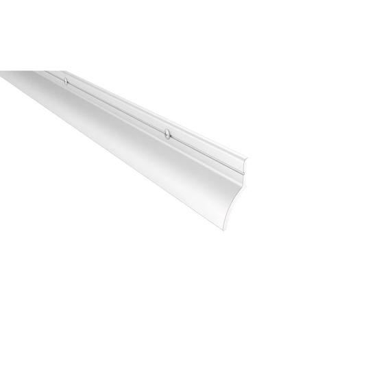 Pemko 345AV36 36" 3' Aluminum Retainer with Rain Drip and Vinyl Brush Mill Finish Aluminum Finish - Image 1