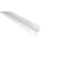 Pemko 345AV36 36" 3' Aluminum Retainer with Rain Drip and Vinyl Brush Mill Finish Aluminum Finish