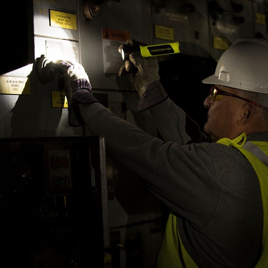 Streamlight 4AA ProPolymer LED Flashlight Yellow 67 Lumens 155 Hour Runtime Class I Division 1 Safety Rated - Image 2