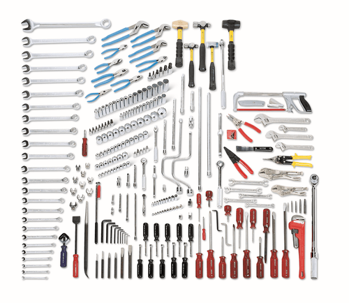 Wright Tool 260 Piece Metric Master Maintenance Set 1/4" 3/8" & 1/2" Drives Tools Only