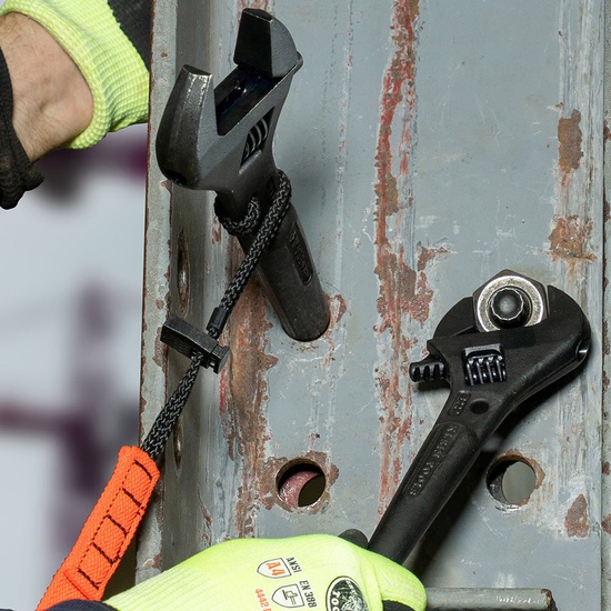 Klein Tools Adjustable Spud Wrench, 10-Inch, 1-7/16-Inch, Tether Hole - Image 4