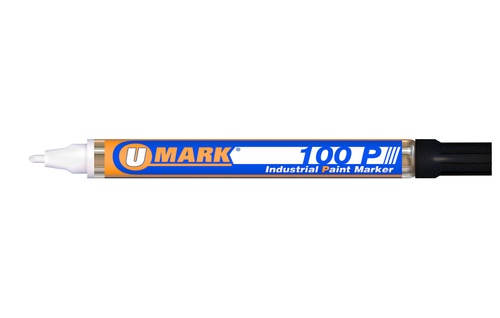 U-Mark 100P Fine Line Industrial Paint Marker – Black