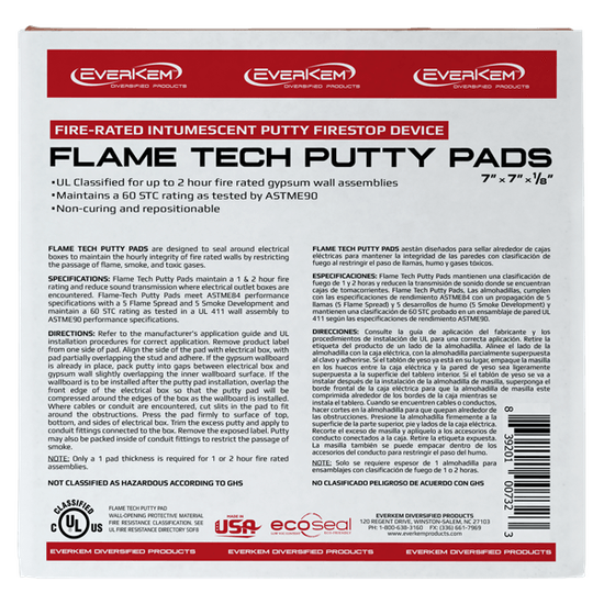 Everkem Fire Rated Intumescent Putty Pad - Image 1