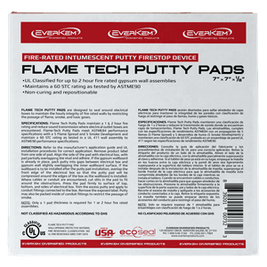 Everkem Fire Rated Intumescent Putty Pad