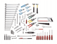 Wright Tool 97 Piece Fractional Aircraft Mechanics Starter Set 1/4" 3/8" & 1/2" Drives Tools Only