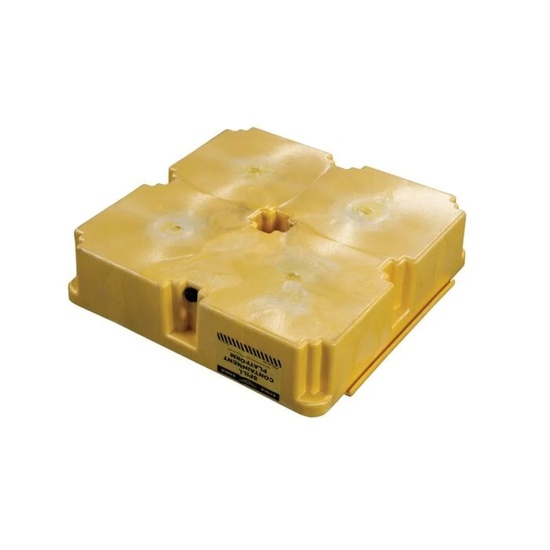 Eagle Manufacturing 1 Drum 15 Gallon Sump Capacity Modular Spill Containment Platform with Drain Yellow - Image 4