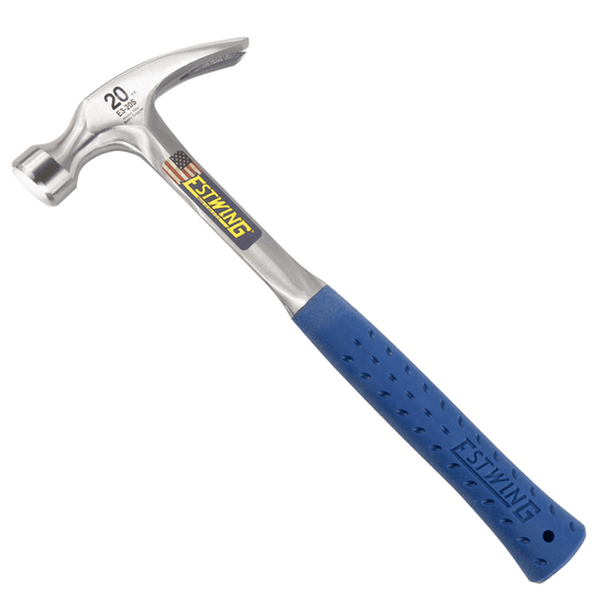Estwing E3-16S Rip Hammer 16 oz with Leather Grip Blue Steel - Image 1