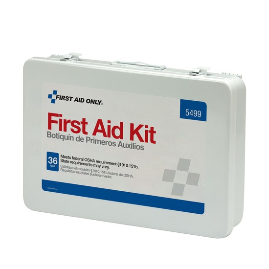 First Aid Only 36 Unit First Aid Kit with BBP and CPR, Metal Case - Image 2