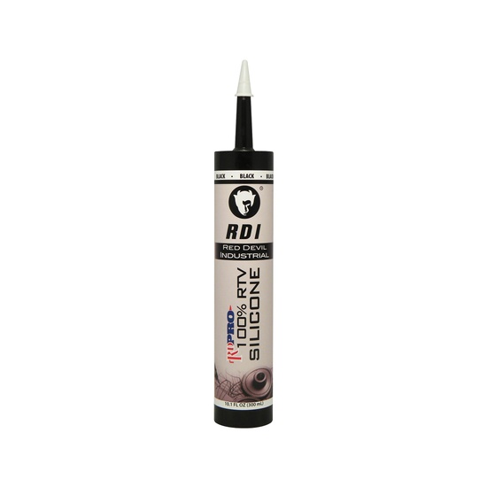 Red Devil RD PRO Industrial Grade RTV 100% Silicone Sealant – Black – 10.1 oz 12-Pack - Image 1