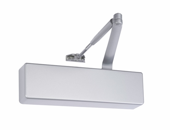 Norton 7500689 Adjustable Heavy Duty Surface Mount Door Closer with Sex Nuts Aluminum Finish - Image 1