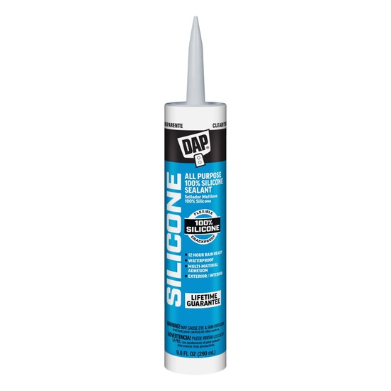 DAP 100% Silicone Window & Door Sealant 9.8 oz Clear - Image 1