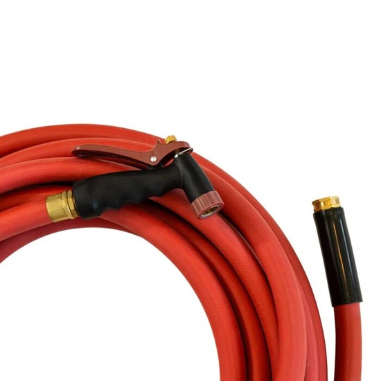 NoTrax Hot Water Hose T43 for Food Service Kitchens Red - Image 4