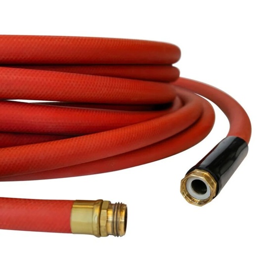 NoTrax Hot Water Hose T43 for Food Service Kitchens Red - Image 1