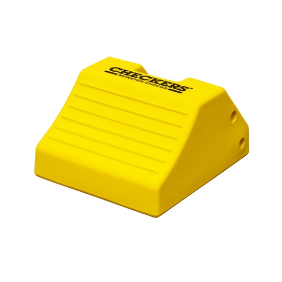 Checkers Heavy-Duty Wheel Chock 65-105 in. Tires 275 Ton Capacity - Image 1