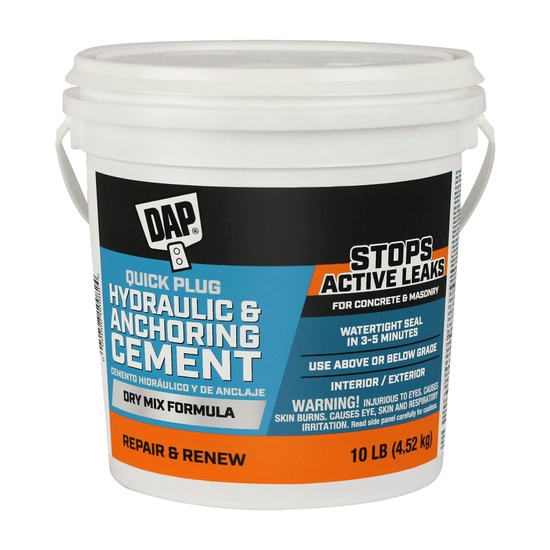 DAP Quick Plug Hydraulic & Anchoring Cement 10 lb Tub - Image 1
