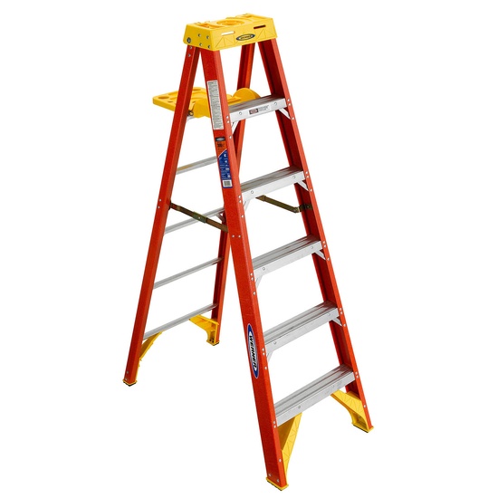Werner 6ft Type IA Fiberglass Step Ladder 6206 - Image 1