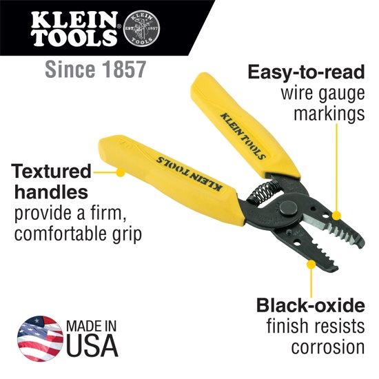 Klein Tools 11045 Wire Stripper/Cutter (10-18 AWG Solid) - Image 3