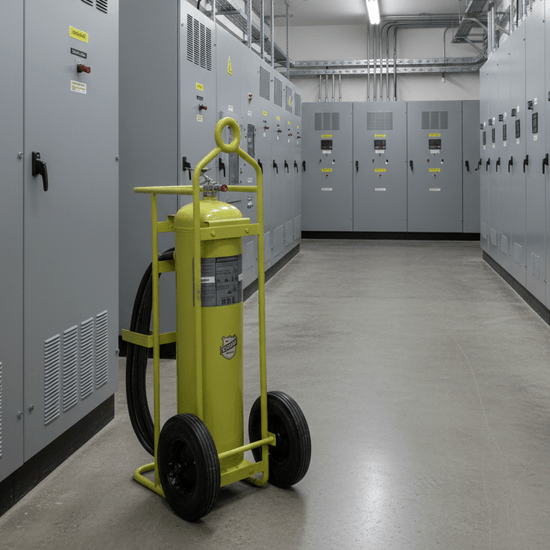 Buckeye 150 lb Halotron Wheeled Fire Extinguisher - Image 2