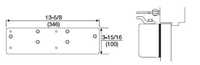 Norton 7786689 Narrow Frame Drop Plate for 7500 Series Aluminum Finish