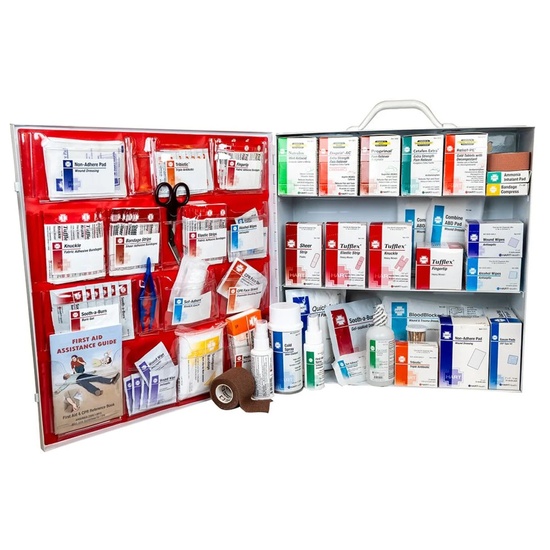 HART OSHA Deluxe 3-Shelf First Aid Station - Image 1