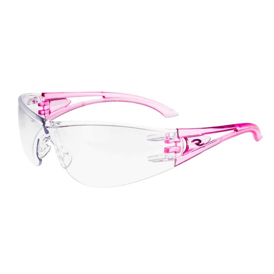 Radians Optima™ Pink Frame Clear Lens Safety Eyewear - Image 1