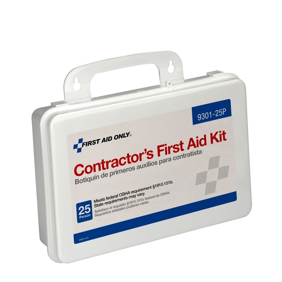 First Aid Only 25 Person Contractor First Aid Kit Plastic Case - Image 3