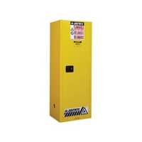 Justrite Sure-Grip® EX Slimline Flammable Safety Cabinet, 22 gallon, 1 manual close doors, Yellow