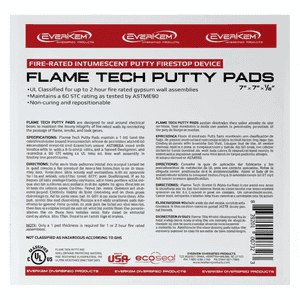 Everkem Fire Rated Intumescent Putty Pad