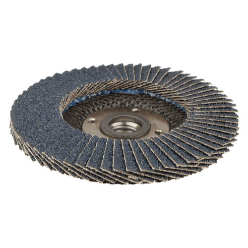 Weiler 4-1/2" Wolverine Abrasive Flap Disc, Flat (TY27), Phenolic Backing, 60Z, 5/8"-11 UNC Nut - Image 5