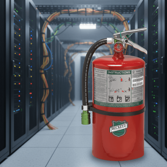 Buckeye 15.5 lb Halotron Clean Agent Fire Extinguisher - Image 2