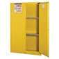 Justrite 45 Gallon, 2 Shelves, 2 Doors, Self Close, Flammable Cabinet, Sure-Grip® EX, Yellow - 894520 - Image 5
