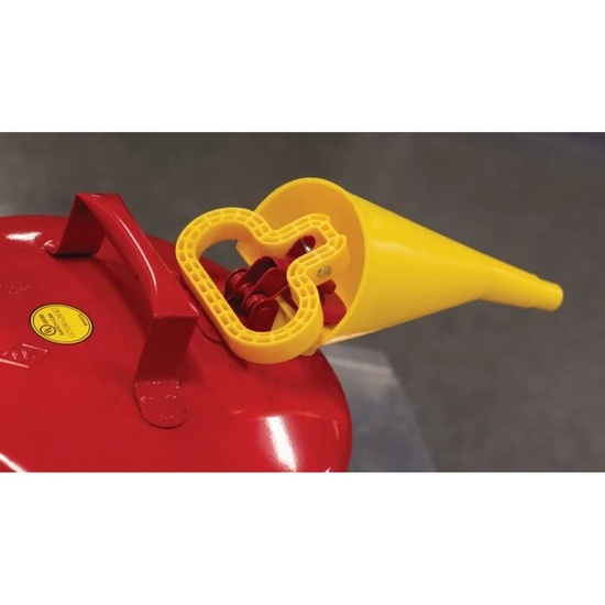 Eagle Manufacturing 5 Gallon Steel Safety Can for Flammables Type I Flame Arrester Funnel Red - Image 3