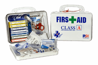 Certified Safety 16PW Class A 21 ANSI 18M First Aid Kit – Poly White Case