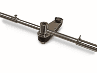 Wright Tool 1" Drive Dial Type Torque Wrench w/5 Extension Handles 400-2000 ft lbs