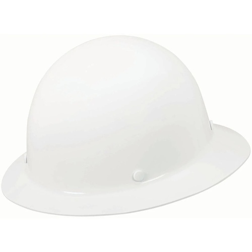 MSA Skullgard Protective Full-Brim Hat Staz-On Suspension White