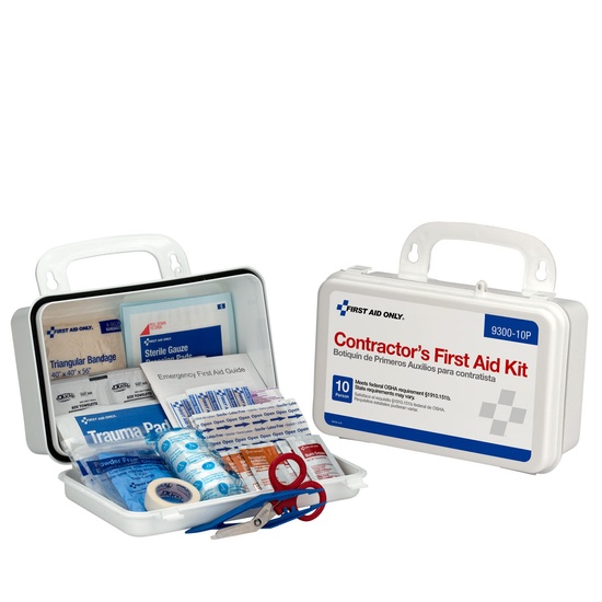 First Aid Only 10 Person OSHA Contractor First Aid Kit, Plastic Case - Image 3