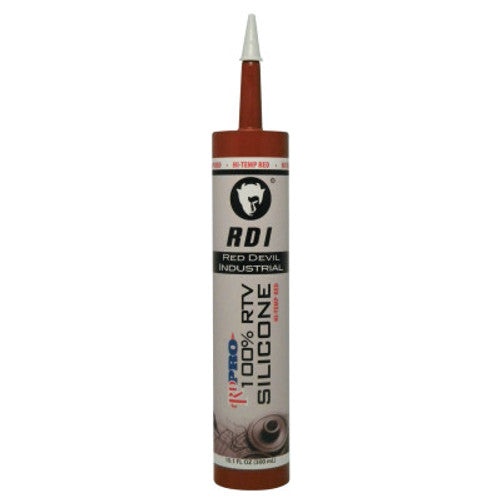 Red Devil RD PRO Industrial Grade RTV 100% Silicone Sealant – Clear – 10.1 oz 12-Pack - Image 1