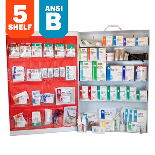 HART ANSI Class B 5-Shelf First Aid Station