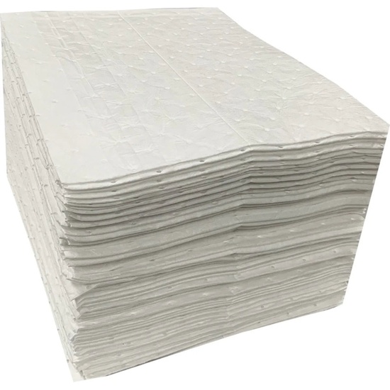 16in x 18in Oil Only Three-Ply Laminated Heavy Spilfyter Sorbent Pads (100 ct) - Image 1