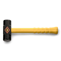 Wright Tool Double Face Sledge Hammer - w/16" Cush-N-Grip Short Fiberglass Handle - Nupla 27804 - 8 lbs