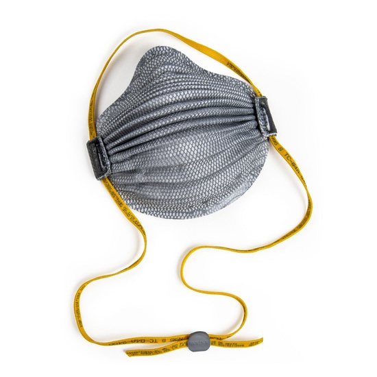 Moldex 4800 N95 Plus Nuisance Organic Vapors AirWave® Disposable Particulate Respirator with SmartStrap®, Size Medium/Large, NIOSH Approved - Image 2