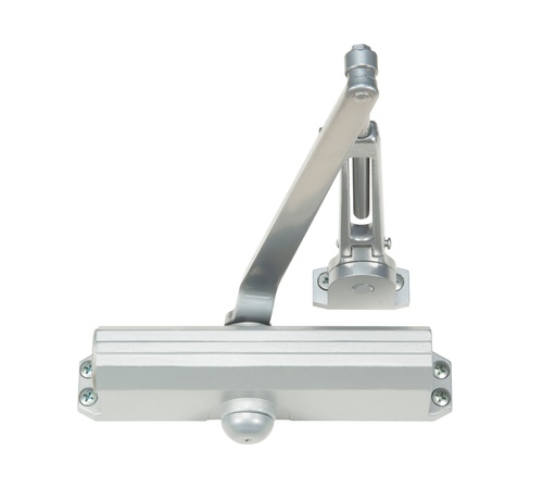 Norton 1601H696 Adjustable Hold Open Medium Duty Surface Mounted Door Closer with Sex Nuts Gold Finish