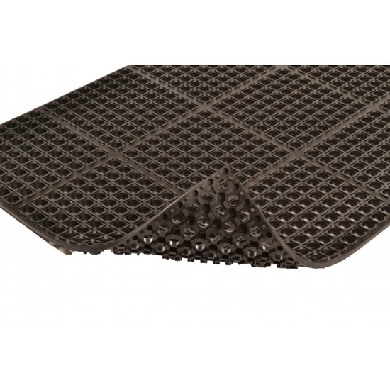 NoTrax Cushion-Tred 543 Drainage Anti-Fatigue Mat 2 ft x 3 ft Black - Image 2