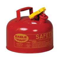Eagle Manufacturing 2.5 Gallon Steel Safety Can for Flammables Type I Flame Arrester Red