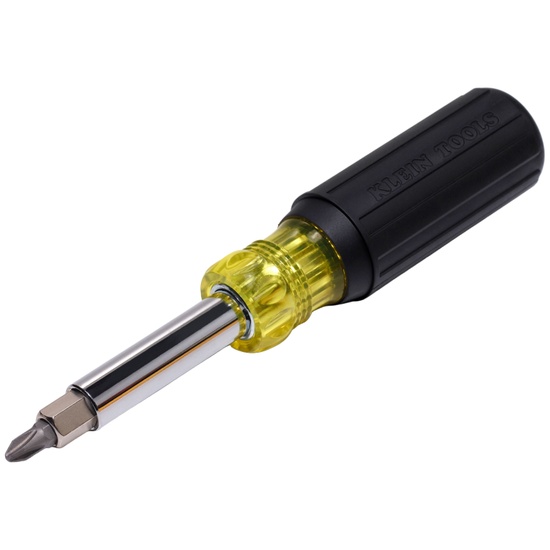 Klein Tools 32500 Multi-Bit Screwdriver / Nut Driver 11-in-1 Ph Sl Sq TORX Bits - Image 1